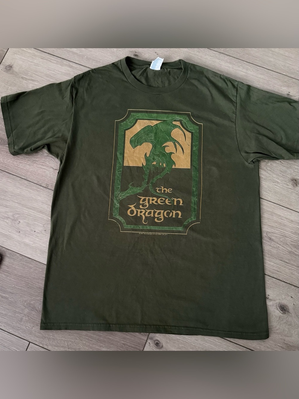 The Green Dragon Graphic T-Shirt - Olive Green